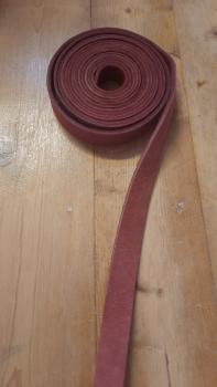 Lederriemen rot - eine Einheit sind 50cm