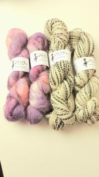 Preview: Strickbox Therapietuch lilamelange