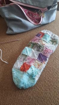 Preview: Strickrezept Patchworksocke