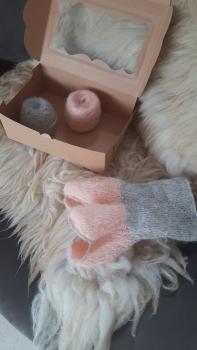 Strickset Handstulpe Blüte