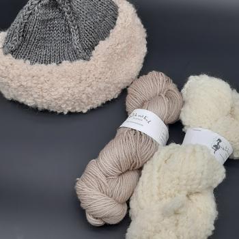 Strickset Beanie No. 6 sandweiß