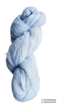 Fluff Jeansblau-Fingering-BabyAlpaka/PimaCotton/Schurwolle