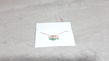 Maschenmarkierer Perle Türkis