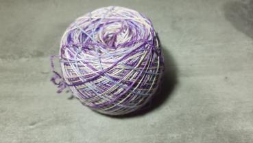 Ringelsocke Lila-Fingering- Schurwolle/Polyamid