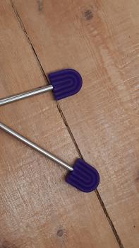 Maschenstopper Lila Regenbogen