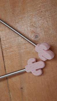 Maschenstopper Kaktus rosa