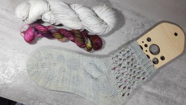 Strickrezept gefüllte Socke