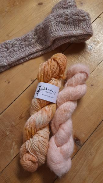 Strickset Little Scarf Apricot