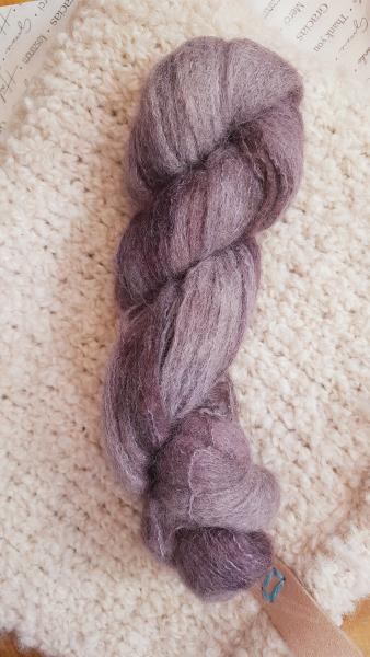 Fluff Aubergine-Fingering-Schurwolle/Pima Cotton