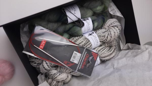 Strickbox Therapietuch grün