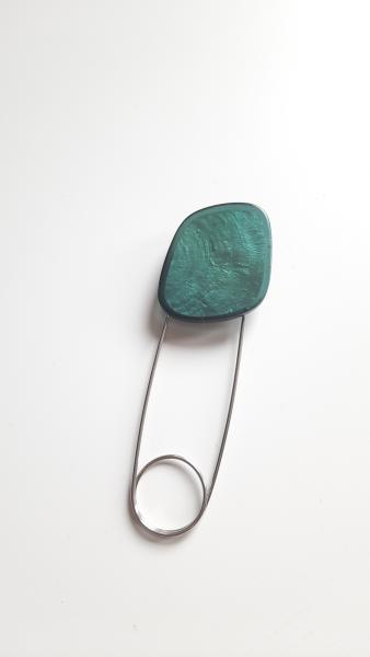 Tuchnadel gute Laune Petrol