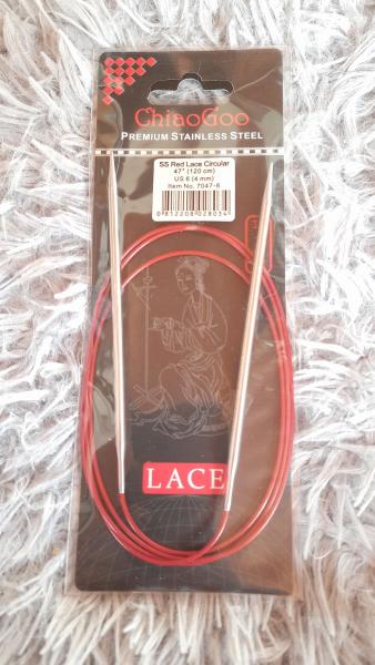 Rundstricknadel Chiaogoo RED Lace 7,0/120cm