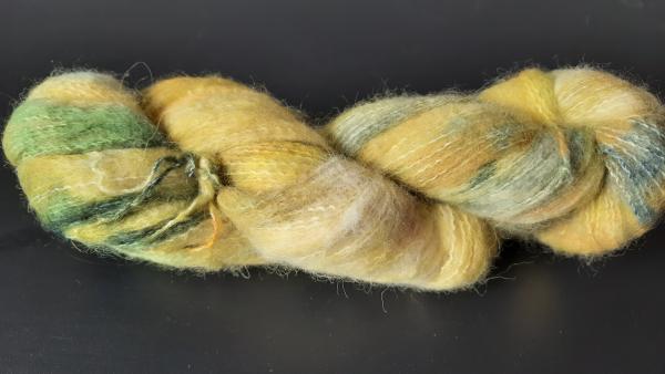 Fluff Grünkohl mit Senf-Fingering-Schurwolle(Babyalpaka),PimaCotton,Schurwolle