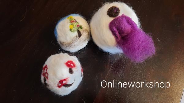 Onlineworkshop Filzkugeln