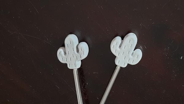 Maschenstopper Kaktus grau